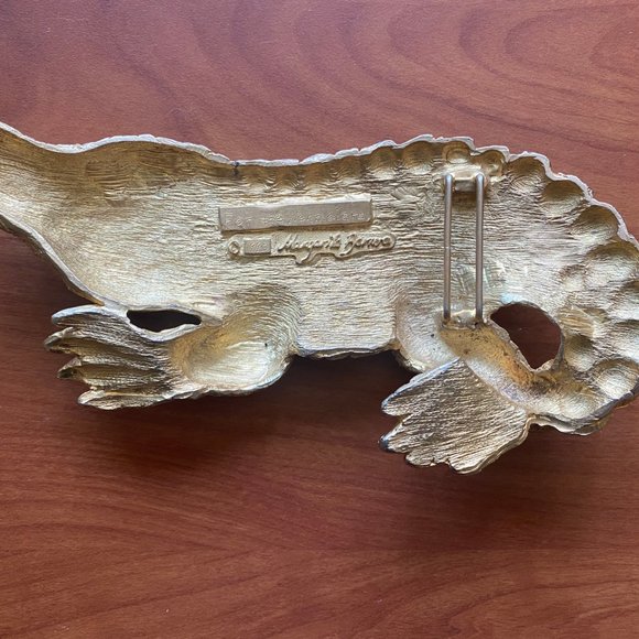 Vintage Gold Plated Belt Buckle